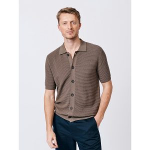 Aubin Keats Button Through Polo