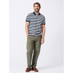 Aubin Elkington Striped Polo
