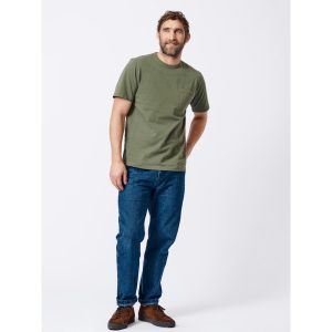 Aubin Newburgh Relaxed Tee - Khaki