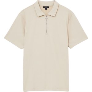 REISS ALBANY Textured Half Zip Polo Shirt