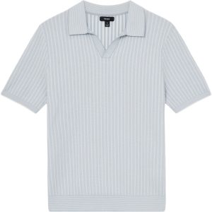 REISS LANCASTER Open Collar Textured Polo Shirt