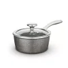 Cerastone Pro 20cm Saucepan with Glass Lid - graphite