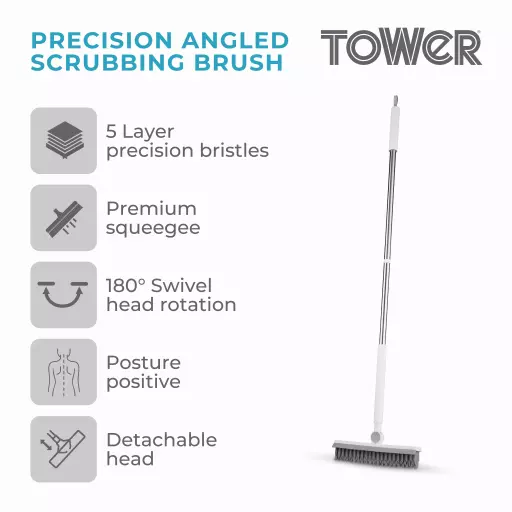 Precision Angled Scrubbing Brush