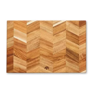 Rectangle Acacia Chevron Chopping Board