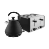 Sera 1.7 Litre Kettle & 4 Slice Toaster - Black
